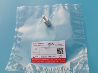 氟聚合物薄膜 ESRF防吸附氣體采樣袋 取樣袋采氣袋雙聚四氟乙烯閥